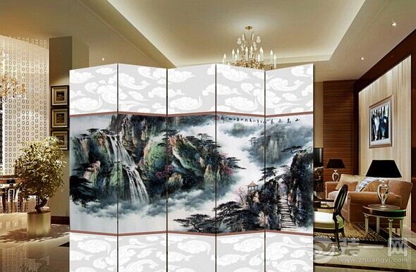 屏风隔断效果图